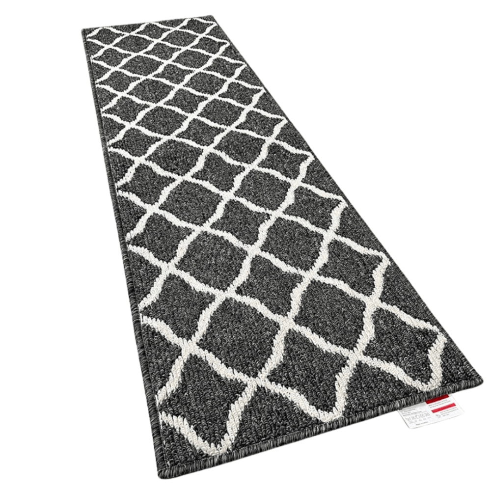 พรมเช็ดเท้า JKLOVEHOME DOORMAT SERIES 045 45X150 ซม. สีดำ_0